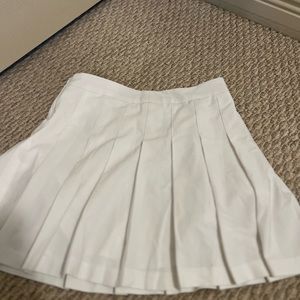 Sunday Best White Pleated Skirt